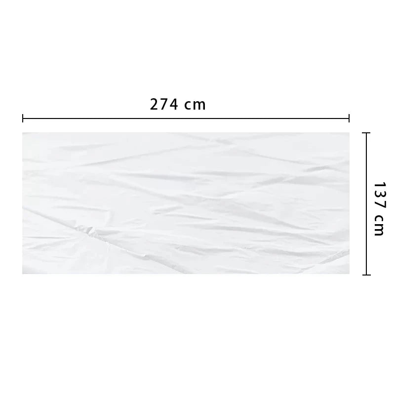 PLASTIC TABLE CLOTH – WHITE 1pc 137*274CM NIS Traders