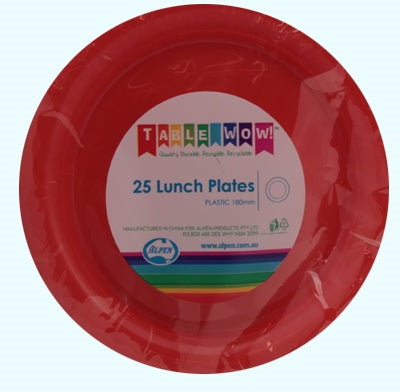 Buy PLATE LUNCH ORANGE 180mm P25 at NIS Packaging & Party Supply Brisbane, Logan, Gold Coast, Sydney, Melbourne, Australia