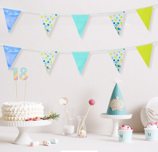 Buy POLKA DOTS BUNTING 6 Meter at NIS Packaging & Party Supply Brisbane, Logan, Gold Coast, Sydney, Melbourne, Australia