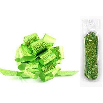 PULL BOW Holographic LIME  1pc NIS Traders