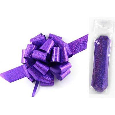 PULL BOW Holographic PURPLE 1 PC NIS Traders