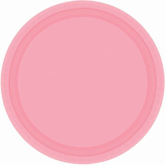 Paper Plates 17CM Round - NEW PINK (20 Pack) NIS Traders