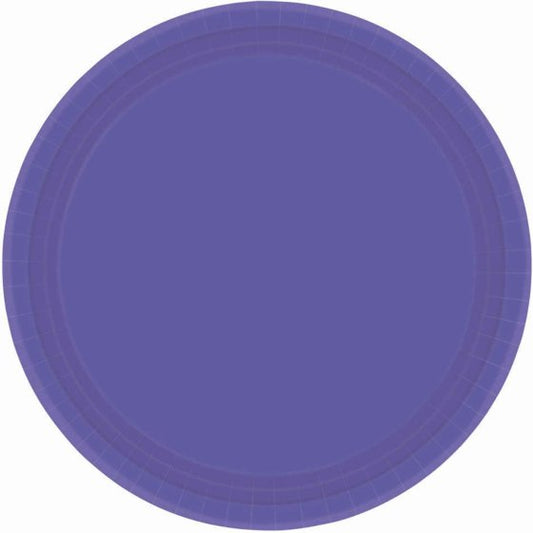 Paper Plates 17CM Round -NEW PURPLE (20 Pack) NIS Traders