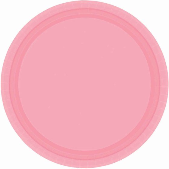 Paper Plates 23CM Round - NEW PINK (20 Pack) NIS Traders