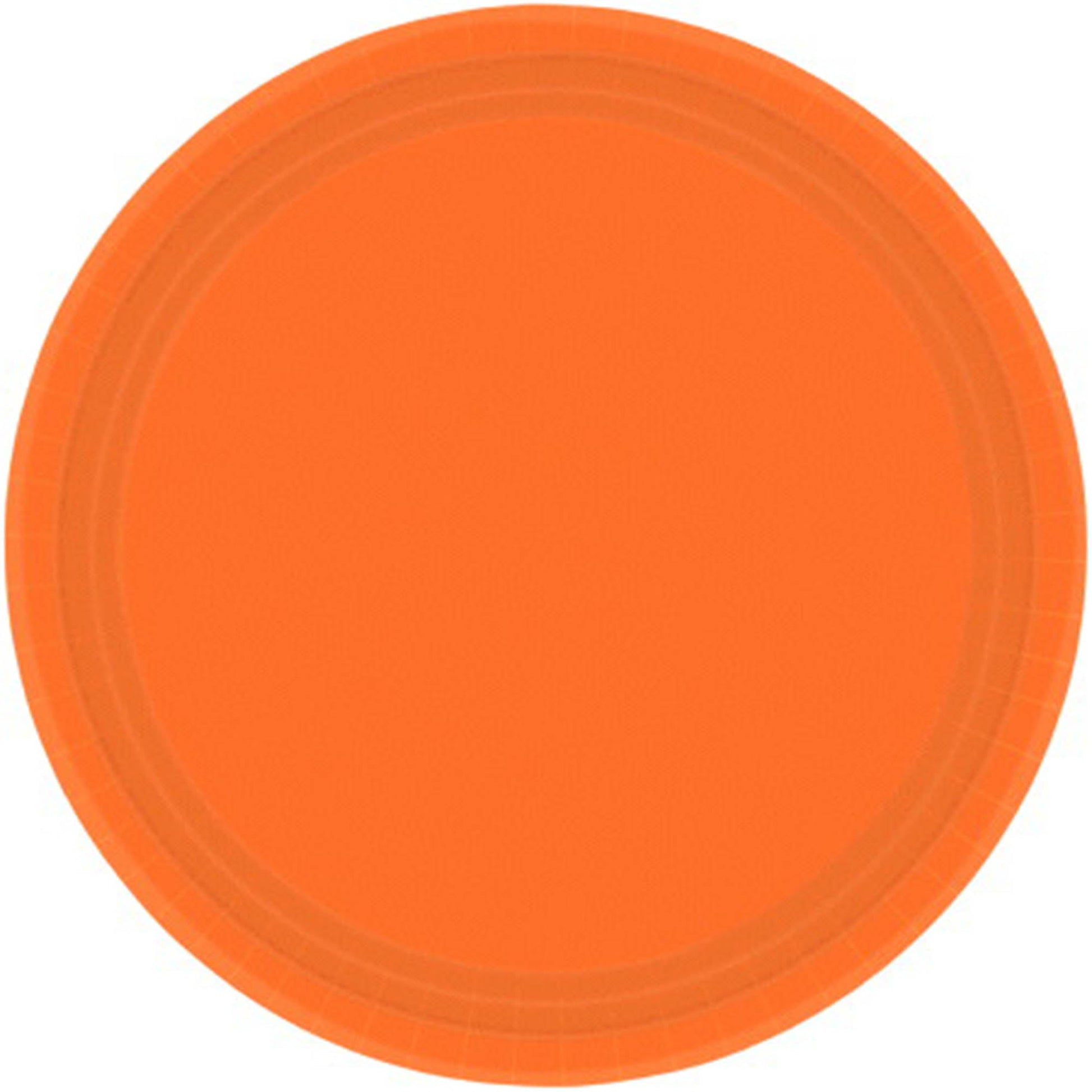 Paper Plates 7in/17cm Round -ORANGE (20 Pack) NIS Traders