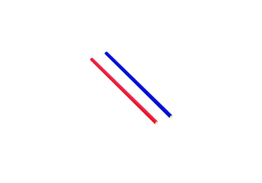 Paper Straws 2 Colours Blue/Red Assorted 25pk NIS Traders