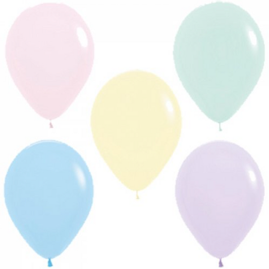 Buy Pastel Matte Assorted 30cm 100 Pack at NIS Packaging & Party Supply Brisbane, Logan, Gold Coast, Sydney, Melbourne, Australia