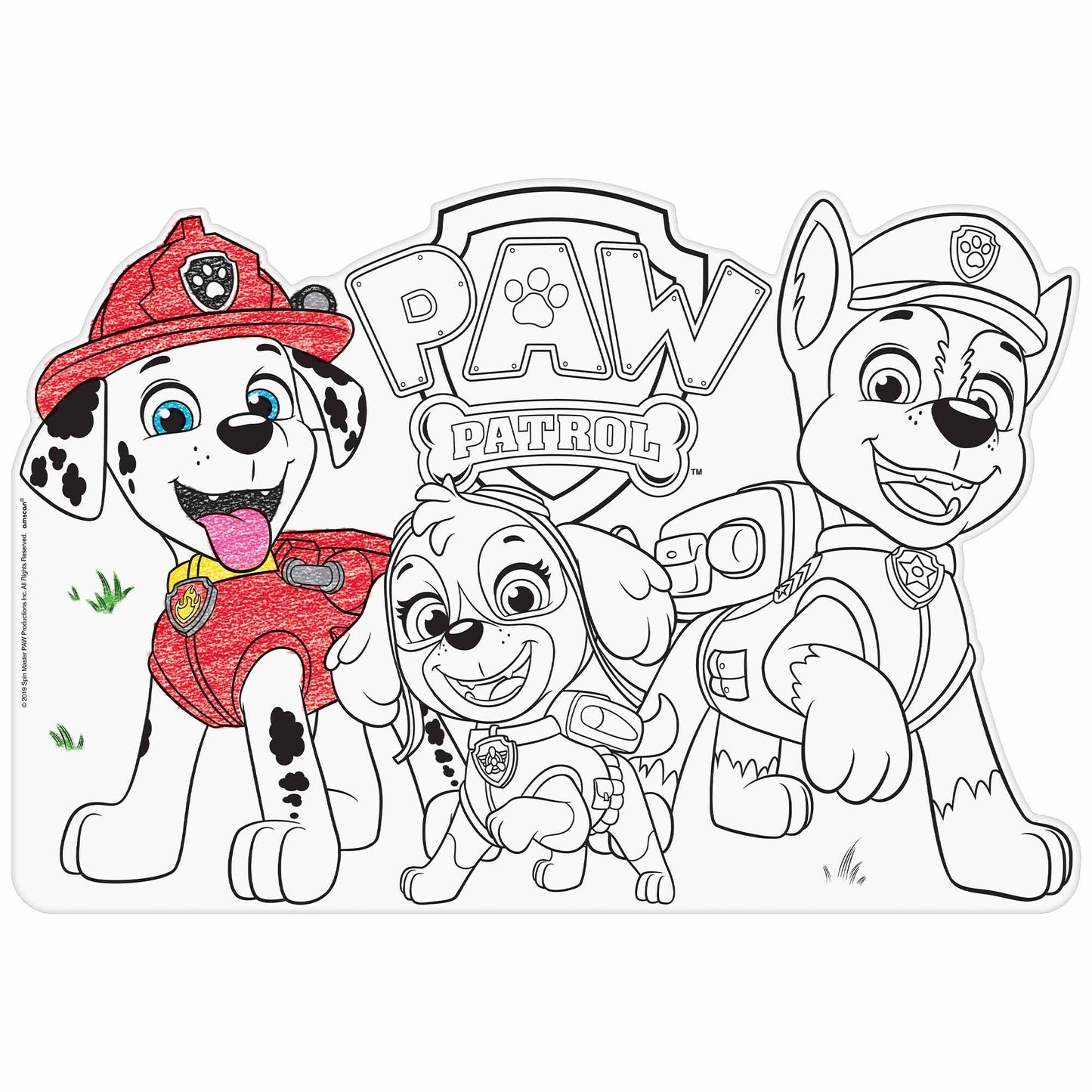 Paw Patrol Adventures Colour In Placemats NIS Traders