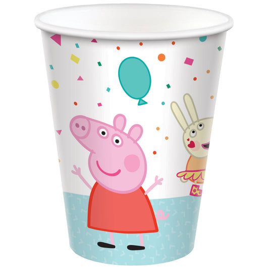 Peppa Pig Confetti Party 9oz / 266ml Paper Cups NIS Traders