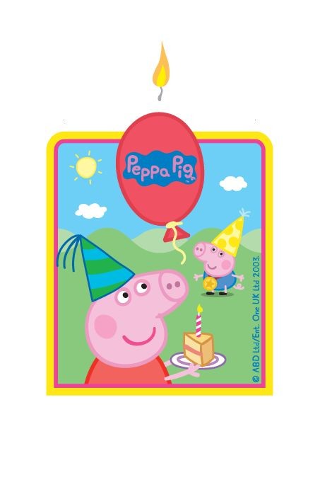 Peppa Pig Flat Candle NIS Traders