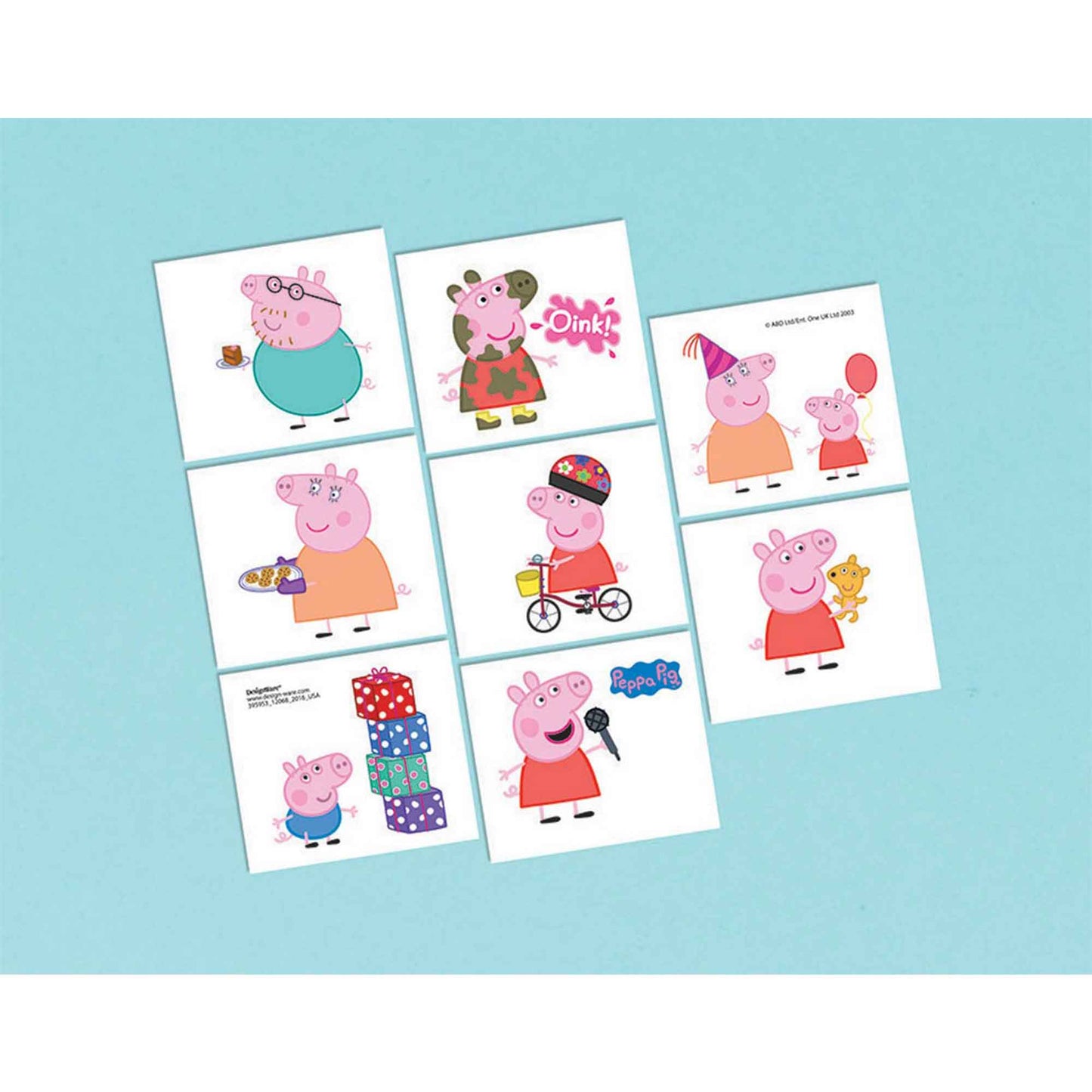 Peppa Pig Tattoo Favors NIS Traders