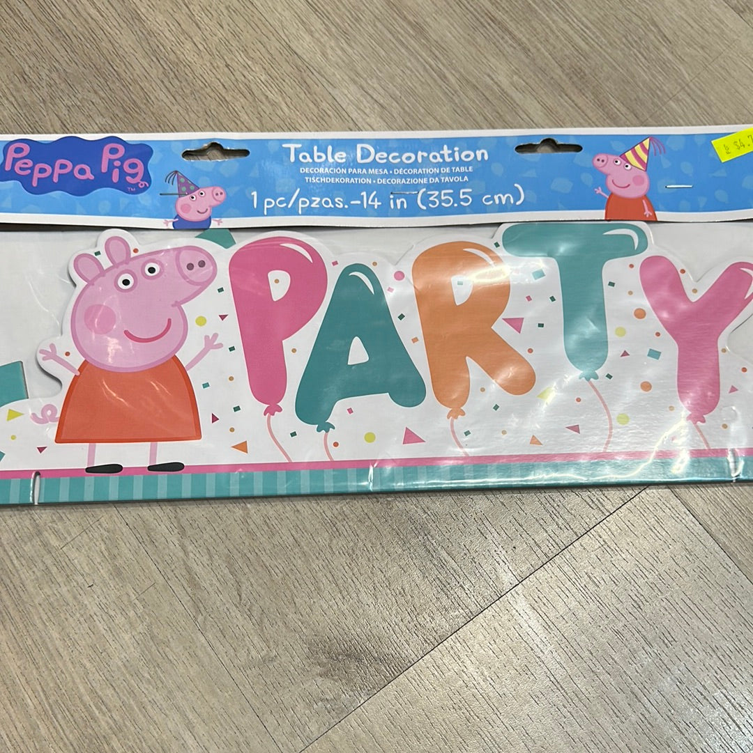 Peppa pig table decorations NIS Traders