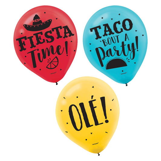 Picado De Papel Fiesta 12in/30cm Balloons NIS Traders