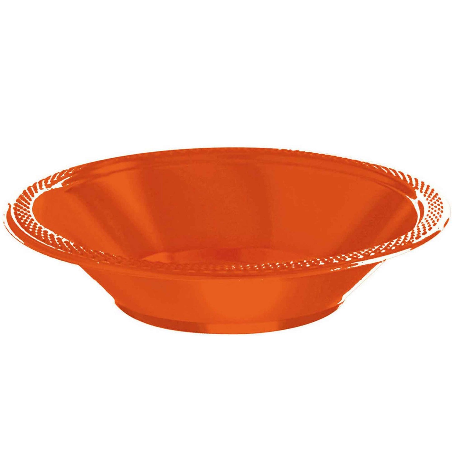 Plastic Bowls 355ml 20 Pack - Orange NIS Traders