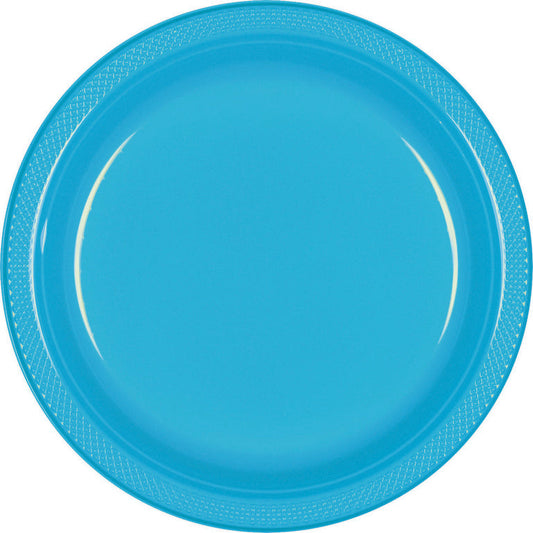 Plastic Plates 26cm 20pk-Caribbean Blue NIS Traders