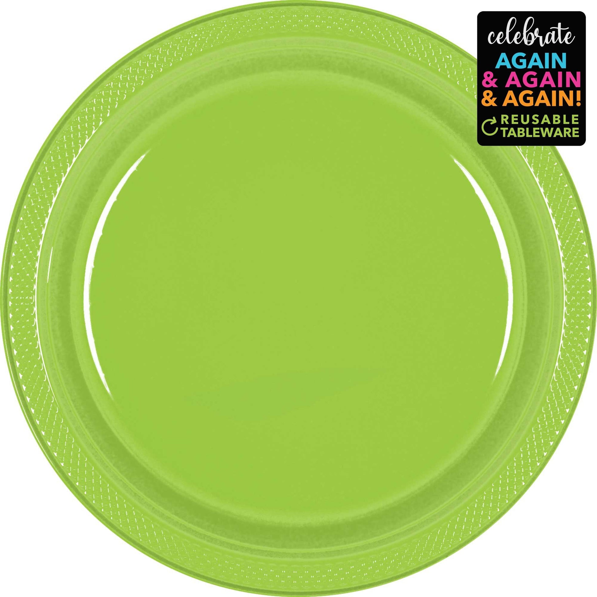 Buy Plastic Round Plates (9"/23cm) 20Pack- Kiwi at NIS Packaging & Party Supply Brisbane, Logan, Gold Coast, Sydney, Melbourne, Australia