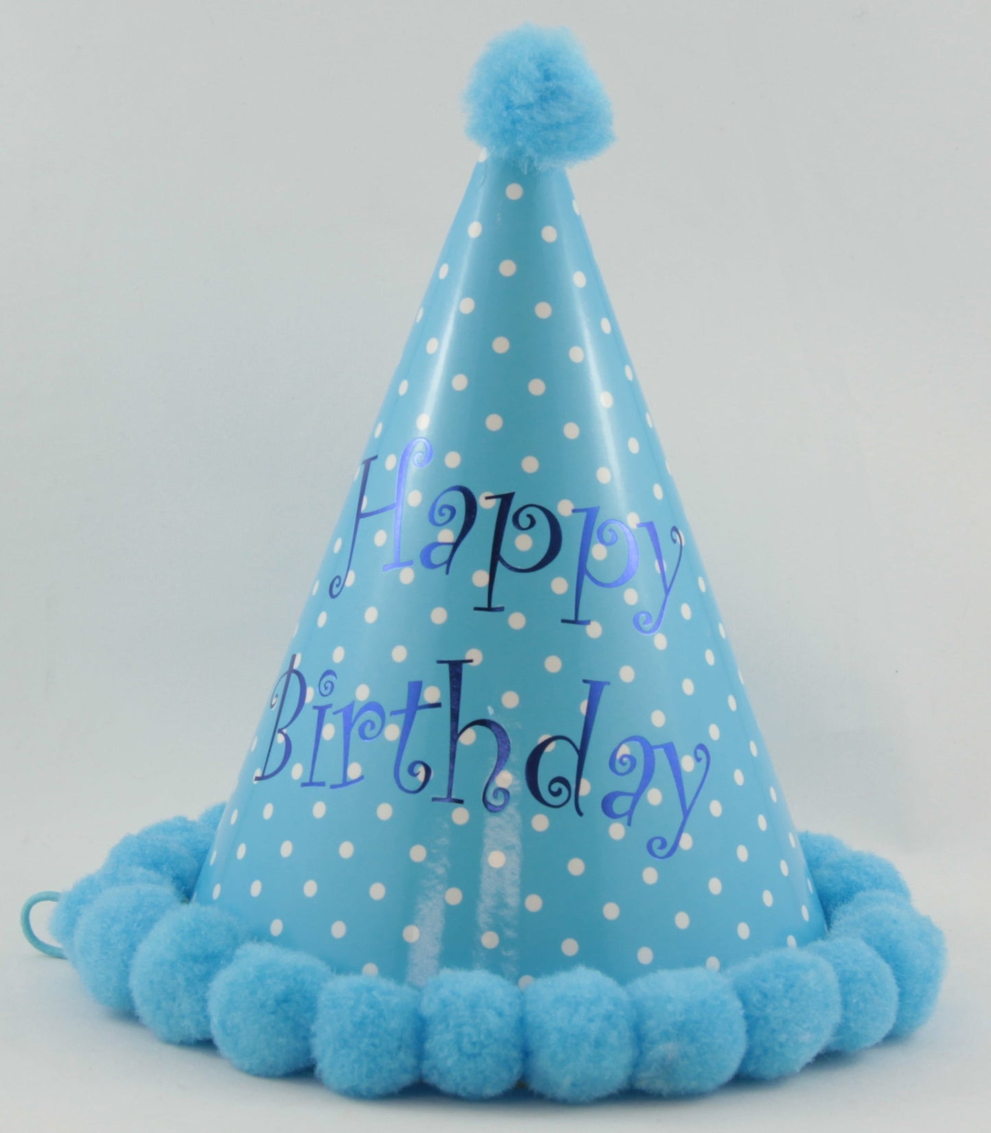 Buy Pom Pom Hats Happy Birthday Blues Assorted 1pc at NIS Packaging & Party Supply Brisbane, Logan, Gold Coast, Sydney, Melbourne, Australia