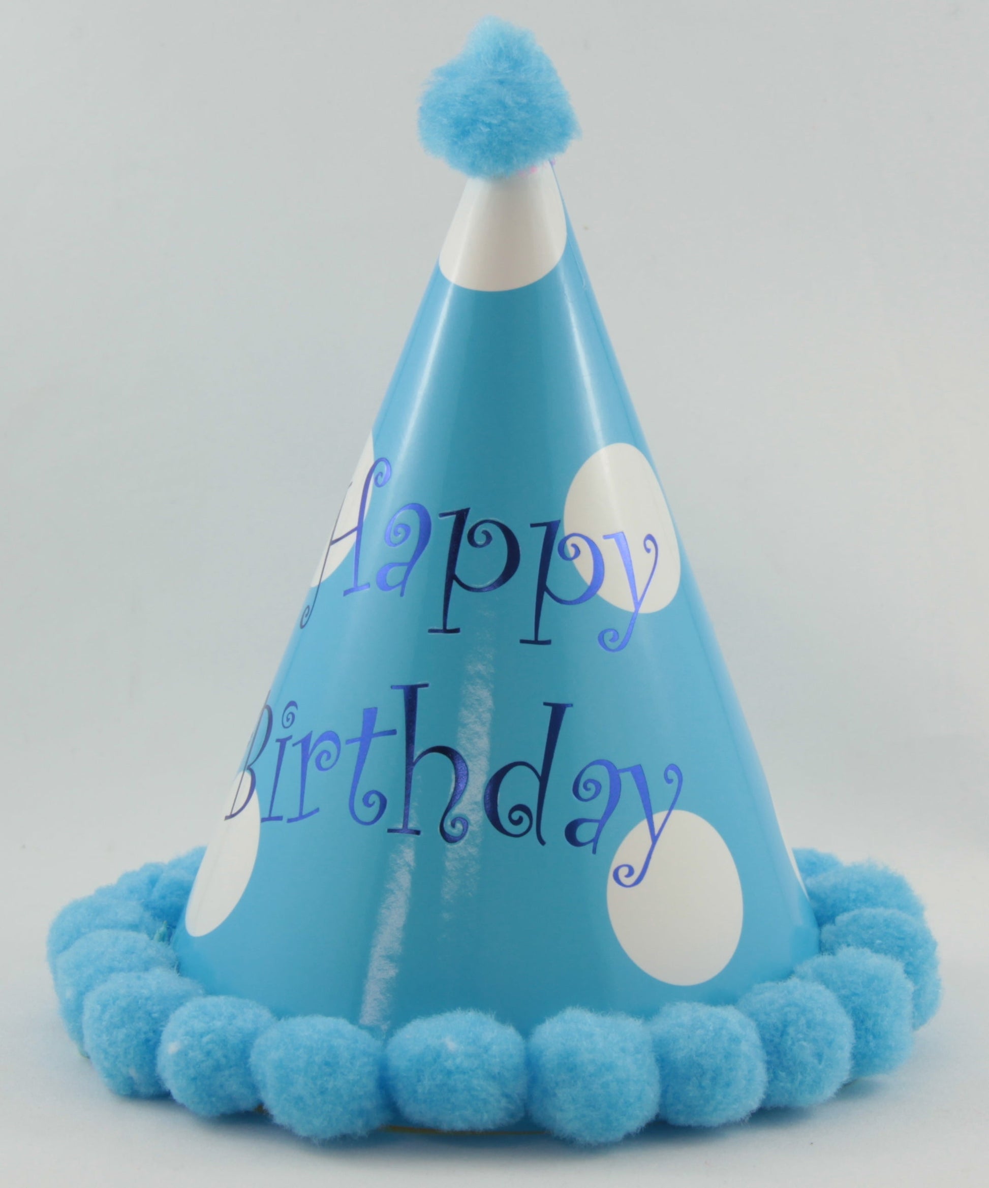 Buy Pom Pom Hats Happy Birthday Blues Assorted 1pc at NIS Packaging & Party Supply Brisbane, Logan, Gold Coast, Sydney, Melbourne, Australia