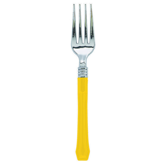 Premium Classic Choice FORK YELLOW SUNSHINE (20 PACK) NIS Traders