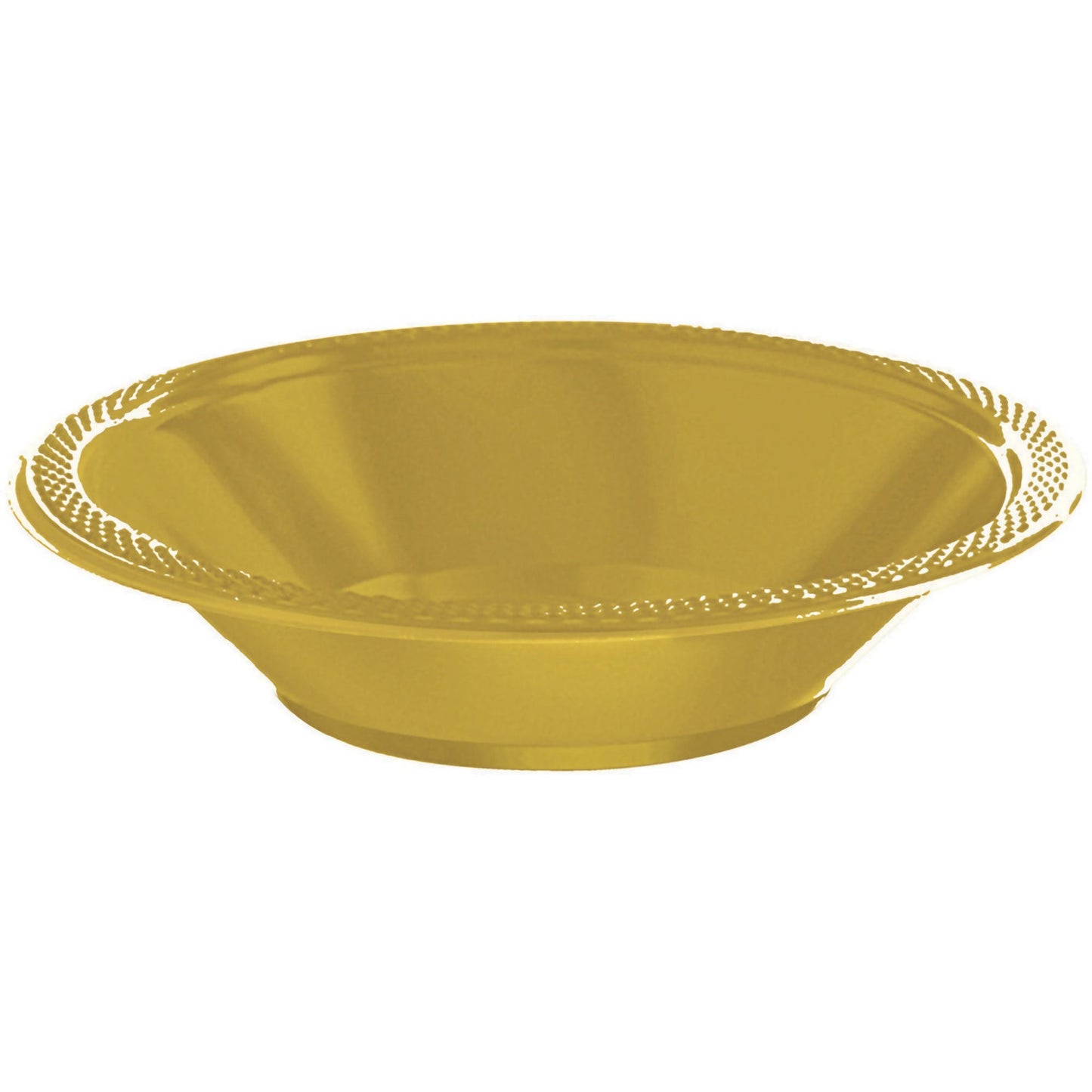 Premium Plastic Bowls 355ml 20 Pack - Gold NIS Traders