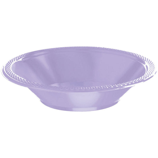 Premium Plastic Bowls 355ml 20 Pack - Lavender NIS Traders