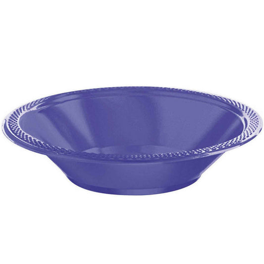 Premium Plastic Bowls 355ml 20 Pack - New Purple NIS Traders