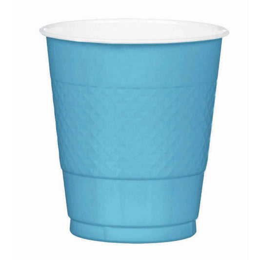 Premium Plastic Cups 355ml (20 Pack) - Caribbean Blue NIS Traders