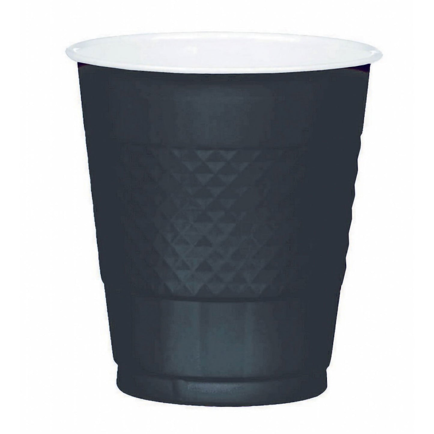 Premium Plastic Cups 355ml (20 Pack) - Jet Black NIS Traders