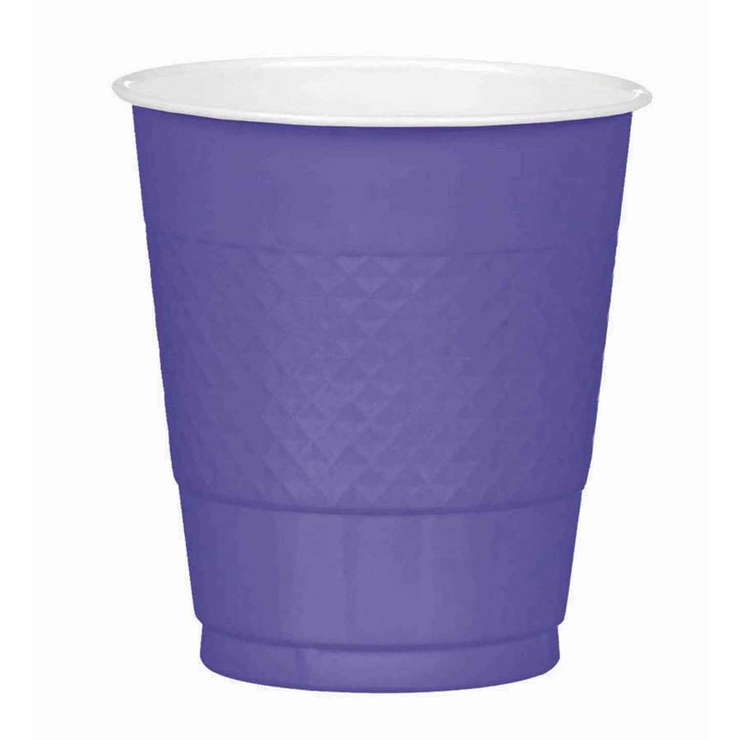 Premium Plastic Cups 355ml (20 Pack) - New Purple NIS Traders