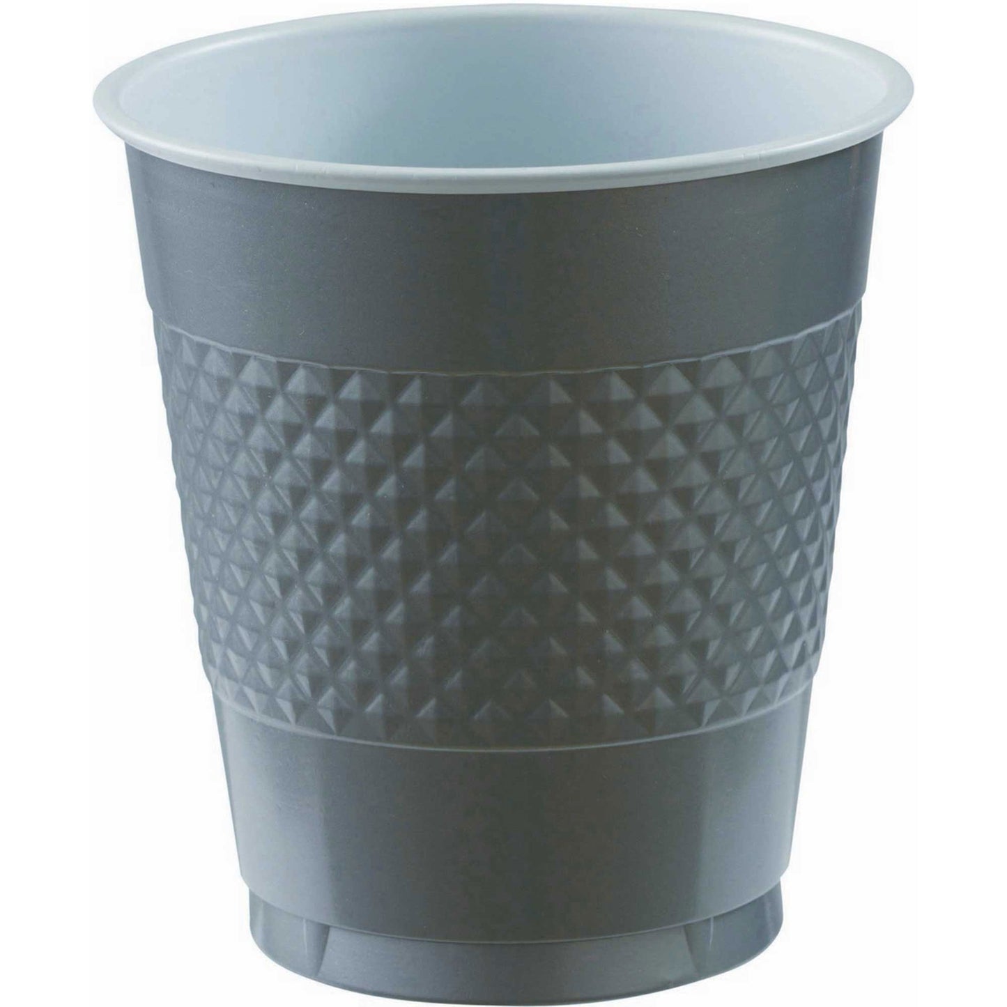 Premium Plastic Cups 355ml (20 Pack) - Silver NIS Traders