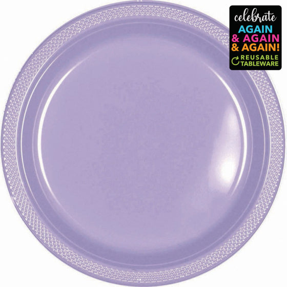 Premium Plastic Plates 26CM 20 Pack - LAVENDER NIS Traders