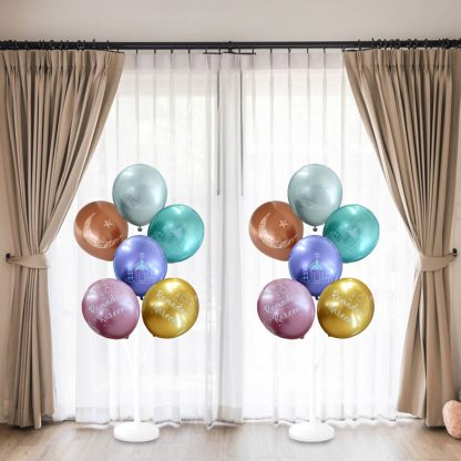 RAMADAN PRINTED CHROME MIX BALLOON (12 PK) NIS Traders