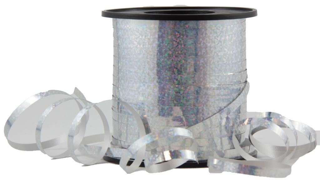 Buy RIBBON CURL.HOLO.SILVER 225m at NIS Packaging & Party Supply Brisbane, Logan, Gold Coast, Sydney, Melbourne, Australia