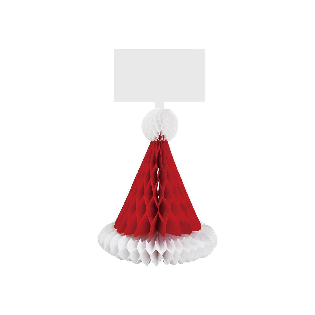 SANTA CLAUS HAT HONEYCOMB PLACE CARD 4pk NIS Traders