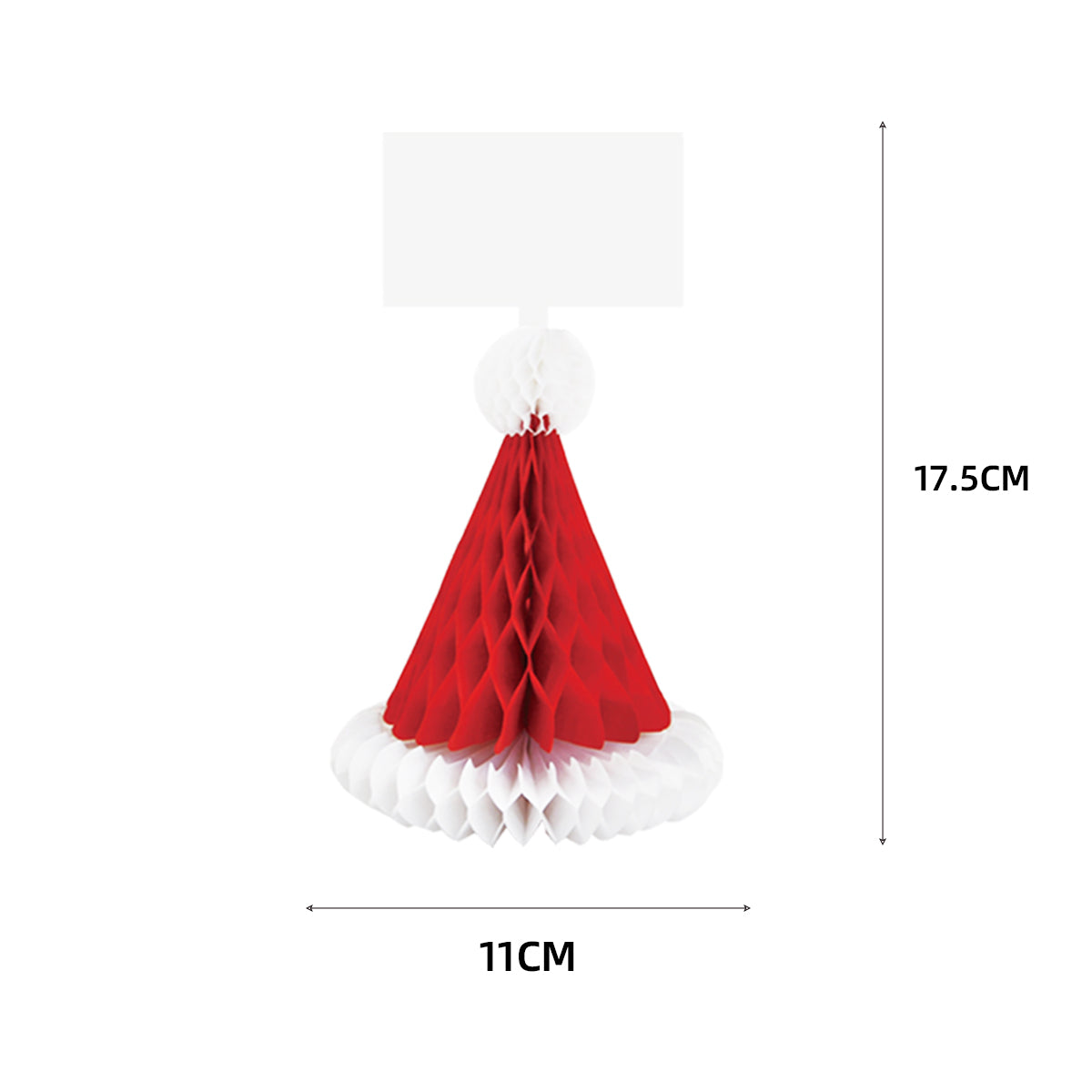 SANTA CLAUS HAT HONEYCOMB PLACE CARD 4pk NIS Traders