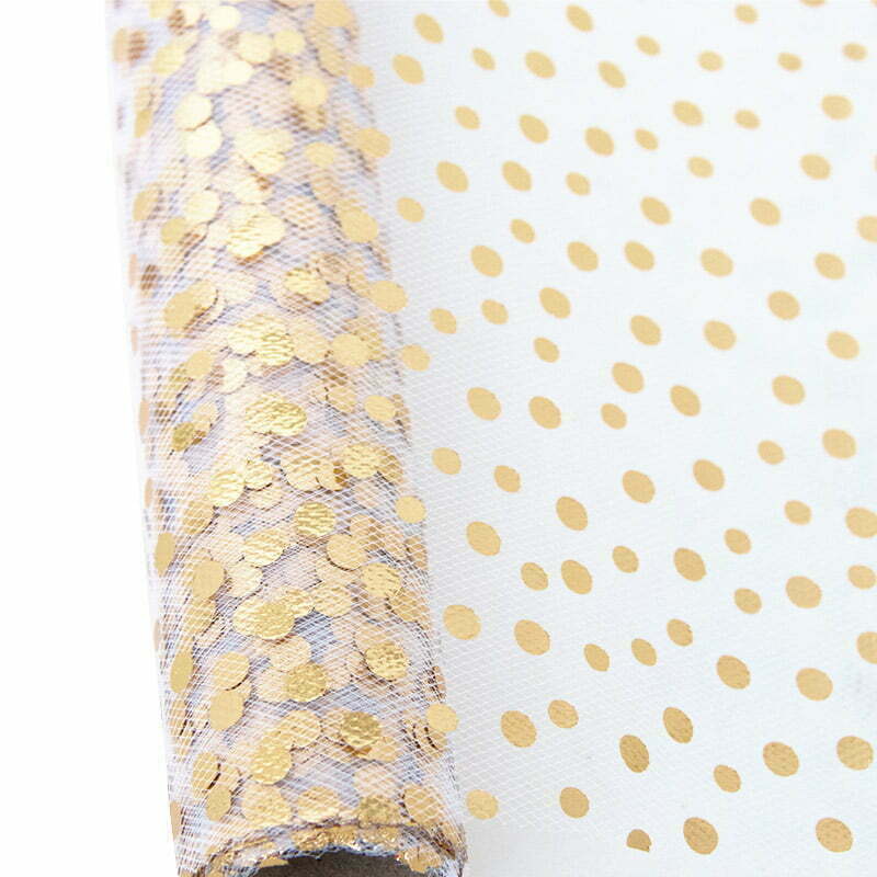 SCATTERED GOLD GLITTER TABLE RUNNER (1 PC) NIS Traders