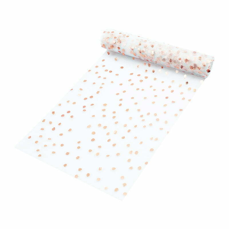 SCATTERED Rose Gold GLITTER TABLE RUNNER (1 pc) NIS Traders