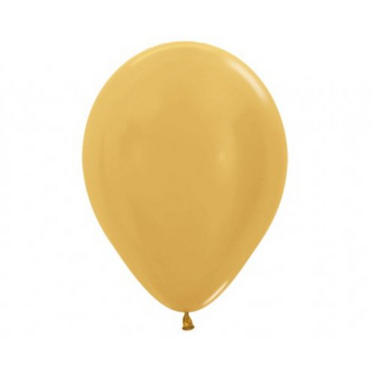 Buy SEMPERTEX 30CM METALLIC GOLD LATEX BALLOONS 570, 100PK at NIS Packaging & Party Supply Brisbane, Logan, Gold Coast, Sydney, Melbourne, Australia