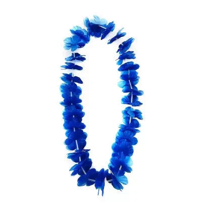 SMALL PETAL LEI 50cm -Blue 1pc NIS Traders