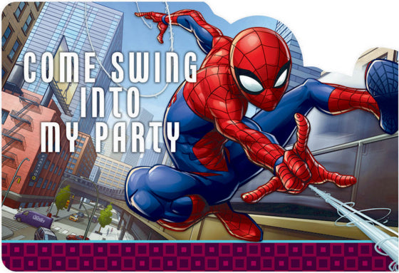 SPIDER-MAN WEBBED Wonder Postcard Invitations 8pk NIS Traders