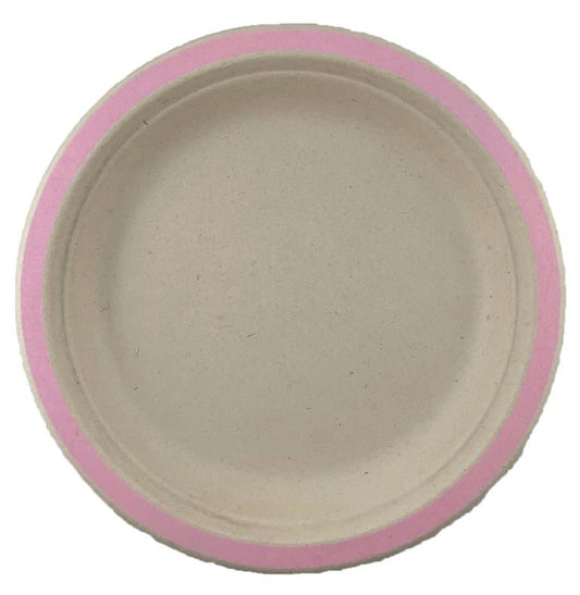 Buy SUGCANE DINNER PLATE LIGHT PINK PACK OF 10 at NIS Packaging & Party Supply Brisbane, Logan, Gold Coast, Sydney, Melbourne, Australia