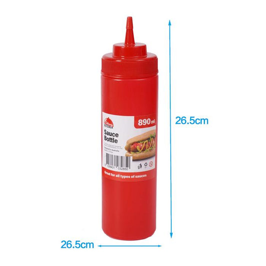 Sauce Bottle 1Ltr Red 1pc NIS Traders