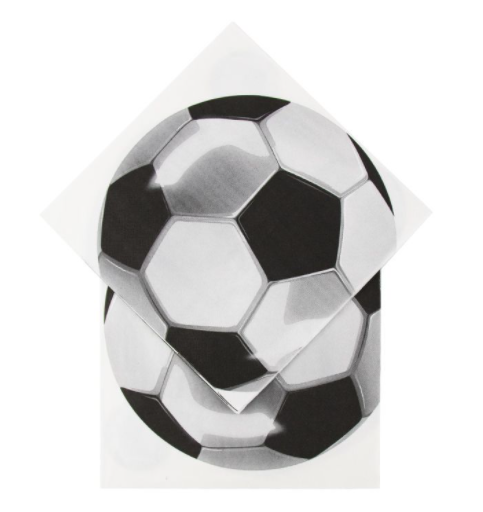 Buy Soccer Napkins 33*33cm - 16Pack at NIS Packaging & Party Supply Brisbane, Logan, Gold Coast, Sydney, Melbourne, Australia