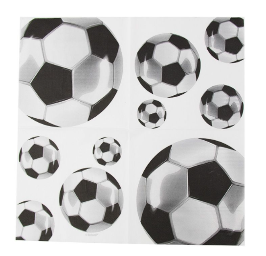 Buy Soccer Napkins 33*33cm - 16Pack at NIS Packaging & Party Supply Brisbane, Logan, Gold Coast, Sydney, Melbourne, Australia