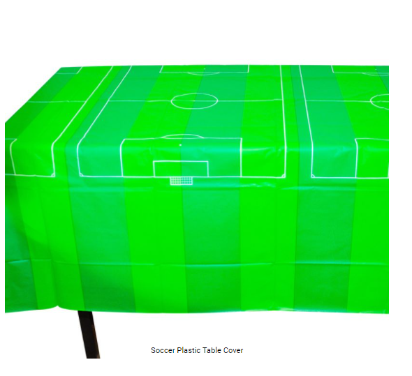 Buy Soccer Plastic Table Cloth at NIS Packaging & Party Supply Brisbane, Logan, Gold Coast, Sydney, Melbourne, Australia