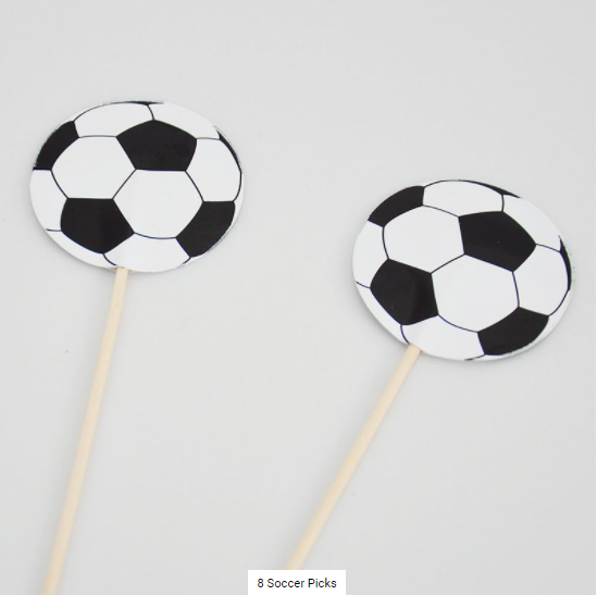 Buy Soccer picks 8pc at NIS Packaging & Party Supply Brisbane, Logan, Gold Coast, Sydney, Melbourne, Australia