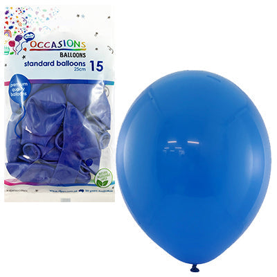 Buy Standard Blue 25cm Balloons at NIS Packaging & Party Supply Brisbane, Logan, Gold Coast, Sydney, Melbourne, Australia