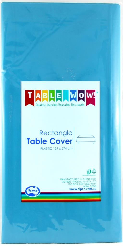 Buy T/COVER RECT AZURE BLUE P1 at NIS Packaging & Party Supply Brisbane, Logan, Gold Coast, Sydney, Melbourne, Australia