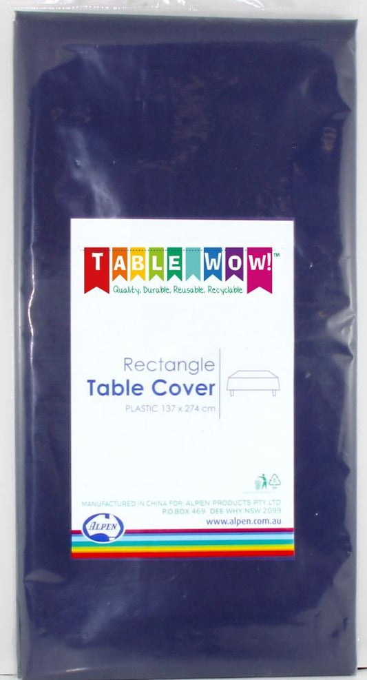 Buy T/COVER RECT NAVY BLUE P at NIS Packaging & Party Supply Brisbane, Logan, Gold Coast, Sydney, Melbourne, Australia