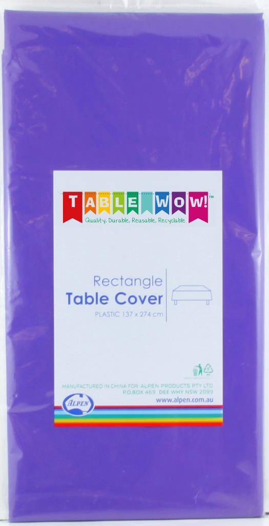 Buy T/COVER RECT PURPLE P1 at NIS Packaging & Party Supply Brisbane, Logan, Gold Coast, Sydney, Melbourne, Australia